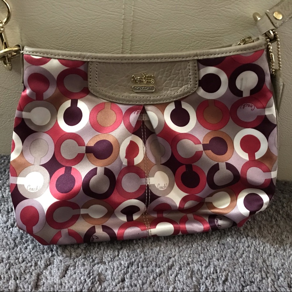 Coach Scarf Fabric Print Bag